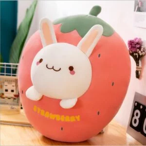 Alternative view of Gấu Bông Trái Cây Qủa Dâu Hình Mặt Thú Cưng Size 48cm-35cm (4 Mẫu)