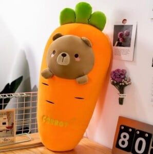 gấu bông trái cây quả carrot hình mặt thú