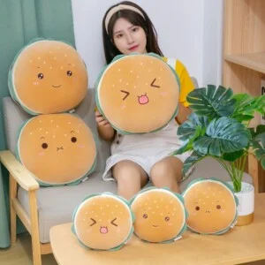 Gấu Bông Hamburger Màu Nâu 20cm Xinh Xắn
