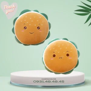 Gấu Bông Hamburger Màu Nâu 20cm Xinh Xắn