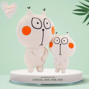 Thú nhồi bông mèo ngáo đáng yêu
