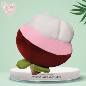 Gấu Bông Trái Măng Cụt Siêu Đáng Yêu Cho Bé