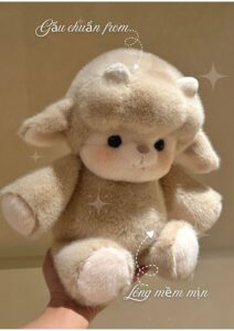 Gấu bông cừu chạy bộ lông chồn