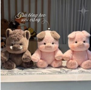 gấu bông heo chạy bộ