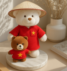 Gấu bông mừng ngày 2/9